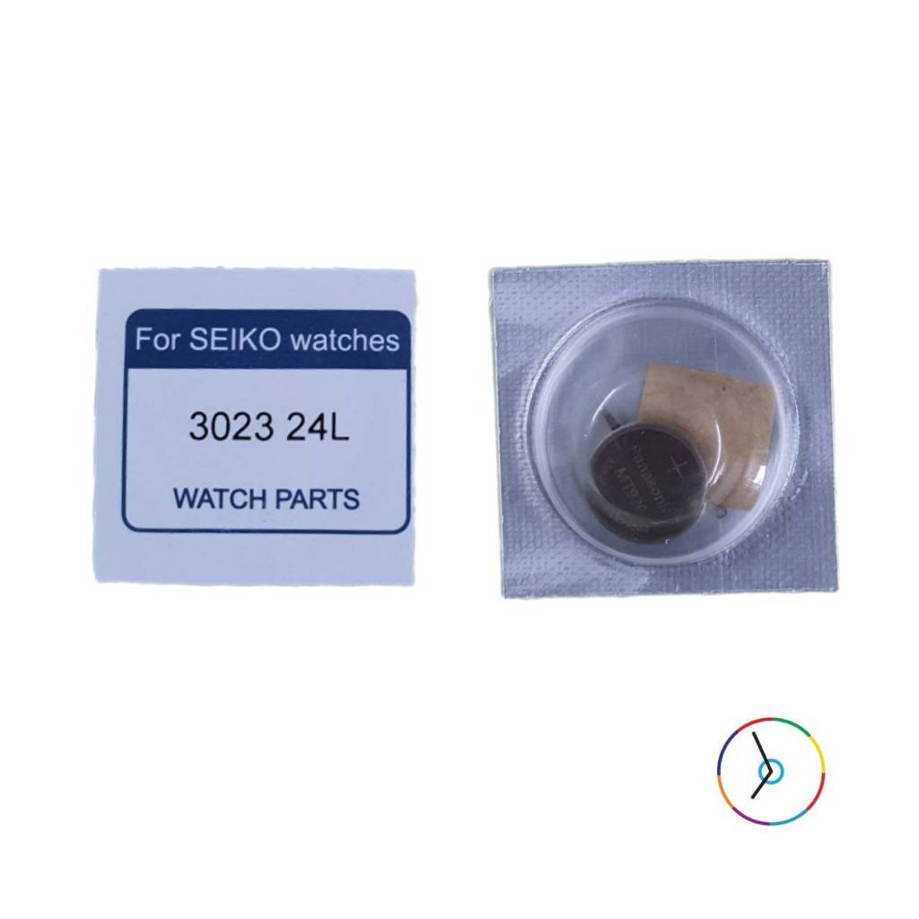 ถ่าน Kinetic Capacitor Rechargable 3023 24L , 302324L รหัส MT920 สำหรับนาฬิกา Seiko , Citizen