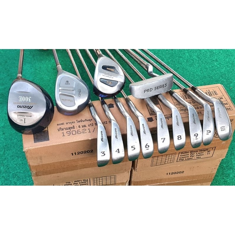 Sale 12.12:ไม้กอล์ฟมือสอง  ชุดกอล์ฟชาย Mizuno Notus ก้านเหล็ก มือสอง (ไม่มีถุง)