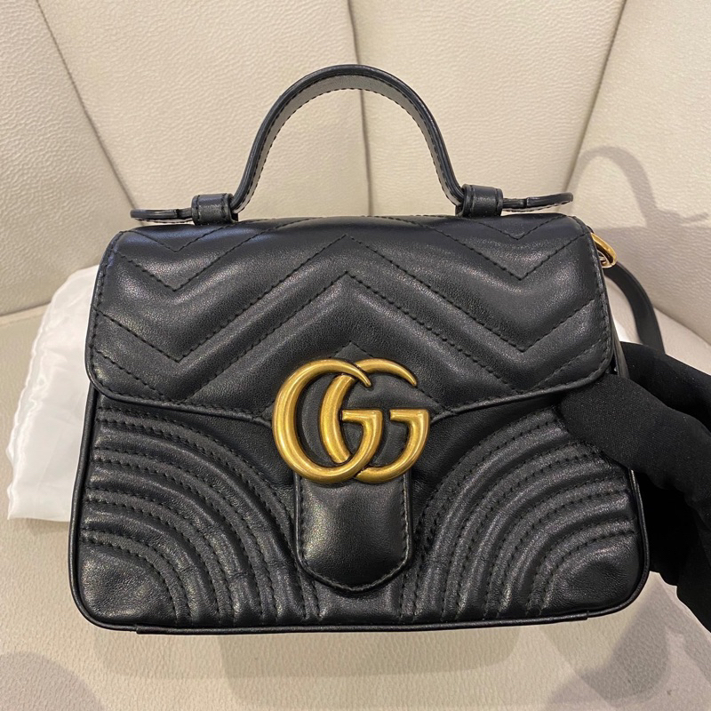 CO231205900 Gucci marmont top handle bag