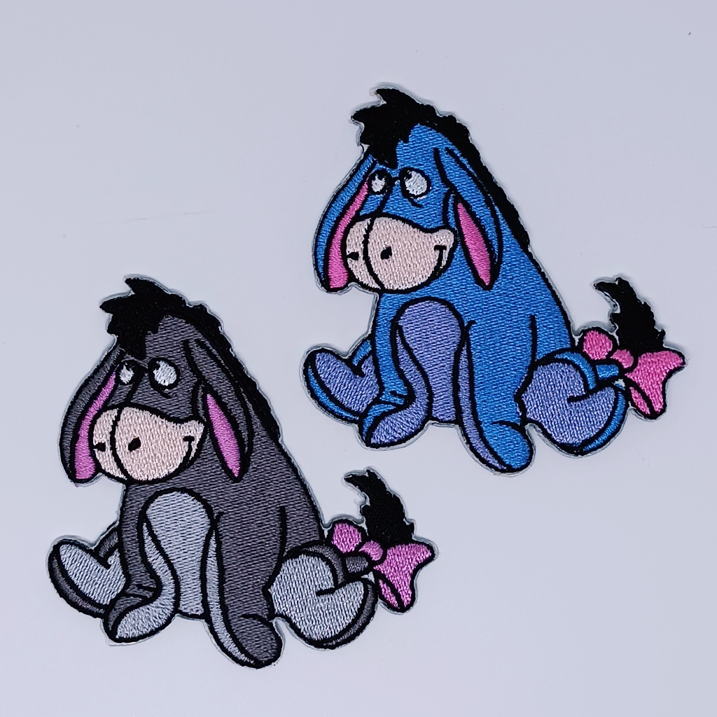 Eeyore อียอร์  Winnie The Pooh and The Gang ตัวรีดติดเสื้อ อาร์มรีดติดเสื้อ อาร์มภาพยนตร์