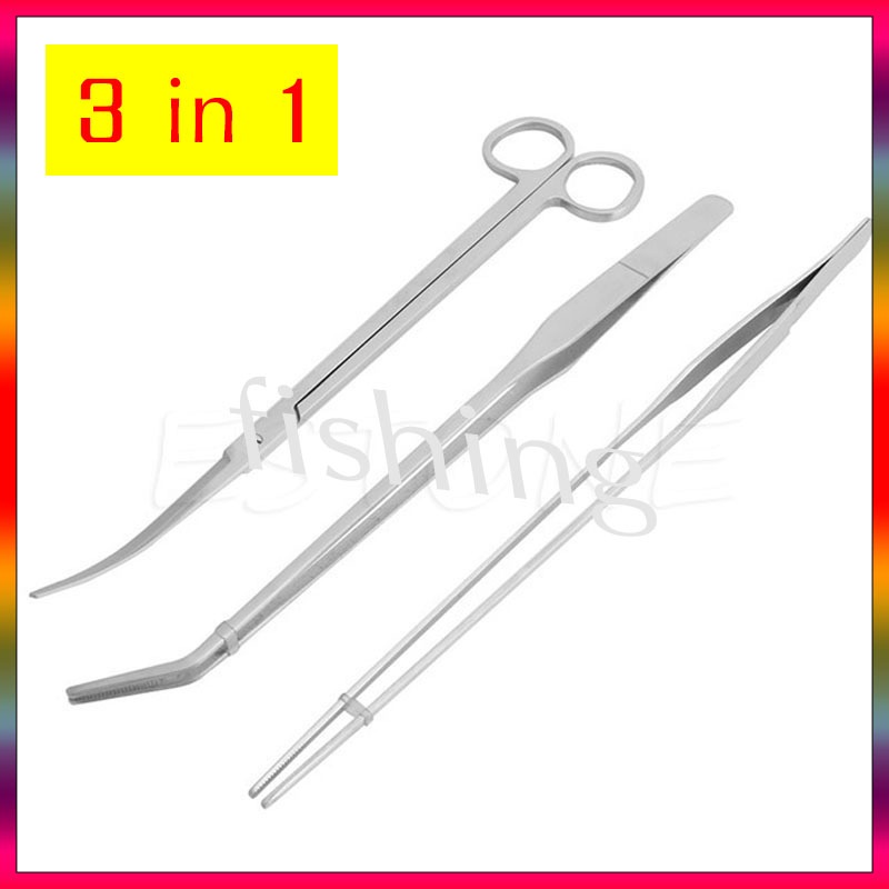 ฟอเซป แหนบ forcep แสตนเลส กรรไกร สำหรับตัดแต่งไม้น้ำ อุปกรณ์ทำความสะอาดตู้ปลา ช่วยจัดตู้ปลาสวยงาม