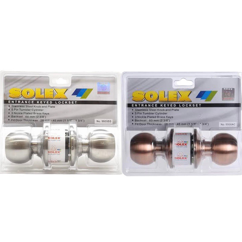 ลูกบิดSOLEX ลูกบิดประตู SOLEX ฝาจานเล็ก รุ่น 5500
