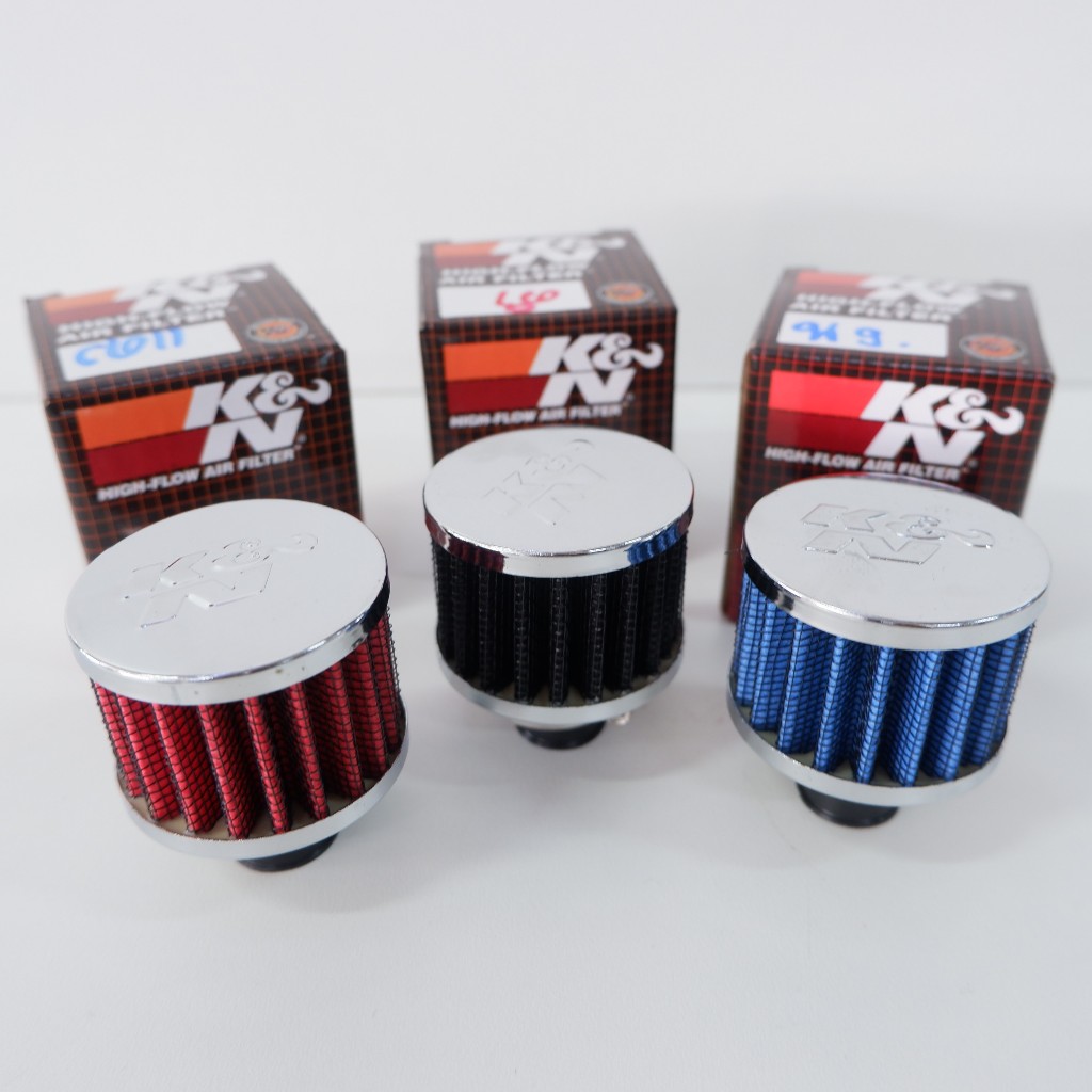 กรองจิ๋ว กรองดักไอน้ำมันเครื่อง กรองไอน้ำมัน ขนาดรูข้อต่อ 12 มม. กรองฝาครอบวาล์ว ตัวกรองอากาศขนาดเล็ก มีให้เลือก 3 สี - รูปที่ 2