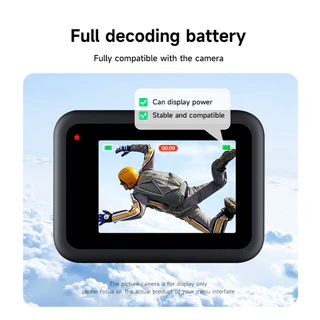 PALO แบตเตอรี่กล้อง GoPro Hero 9 10 11 12แบตเตอรี่และการชาร์จอย่างรวดเร็วมัลติฟังก์ชั่นเครื่องชาร์จสามแบตเตอรี่