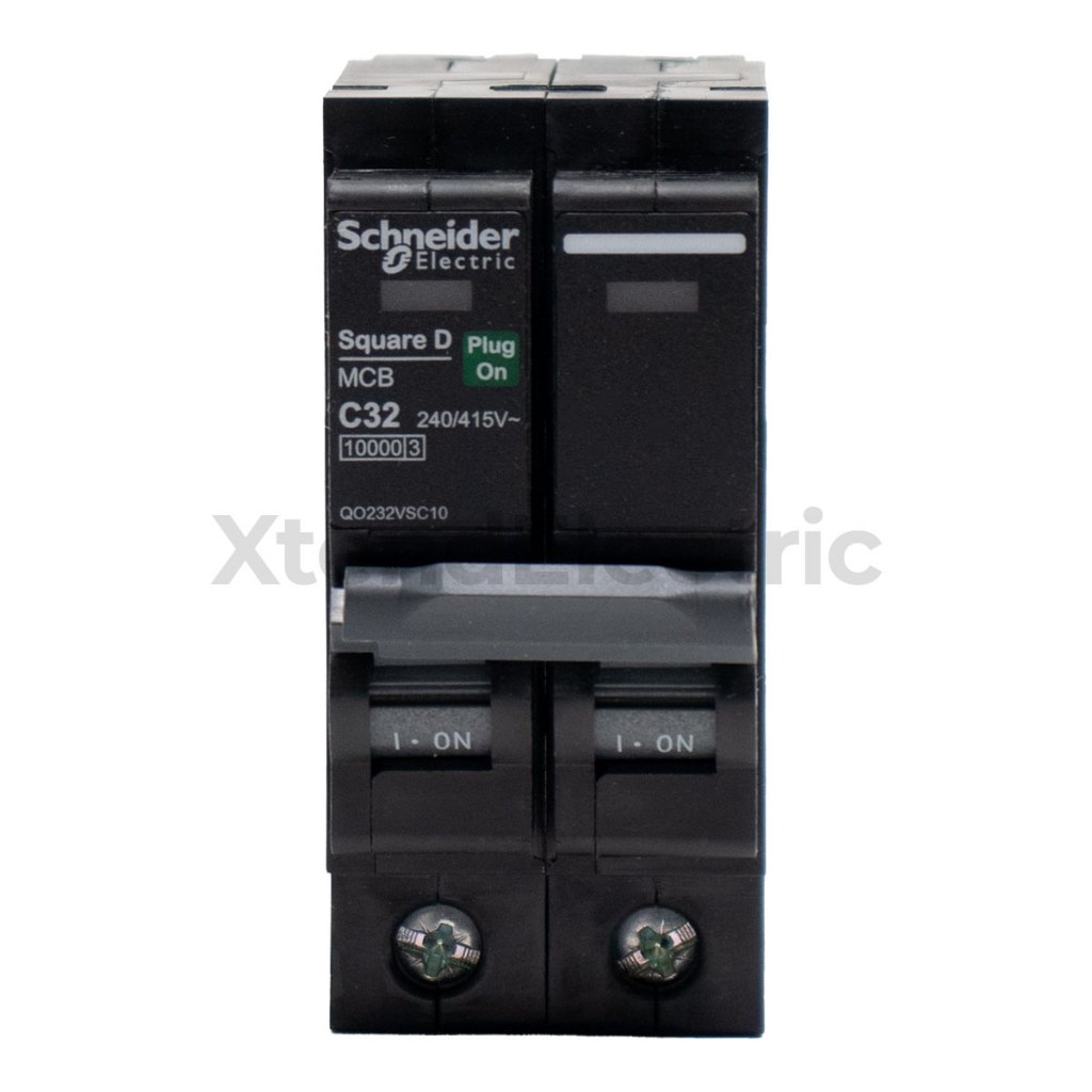 เซอร์กิตเบรกเกอร์ 32 แอมป์ 2 โพล 10kA SCHNEIDER QO232VSC10T