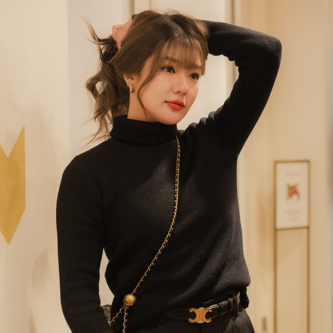 CINNAMON SWEATER ( ชินนาม่อน )ไหมพรมคอเต่าพิเศษด้านในบุขน อุ่นมาก