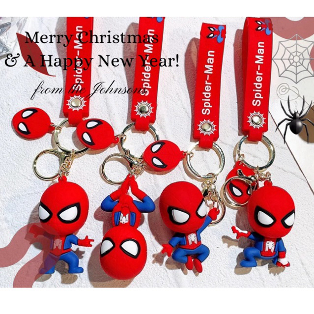 [พร้อมส่ง]พวงกุญแจสไปเดอร์แมนลายน่ารักๆมีให้เลือก7แบบพร้อมส่งในไทยทุกชิ้น