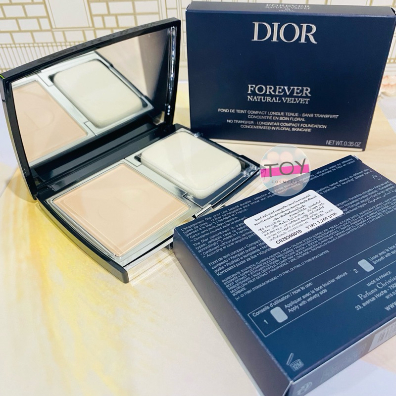 Dior Forever Natural Velvet Longwear Compact Foundation รุ่นใหม่ velvet (ป้ายไทย)