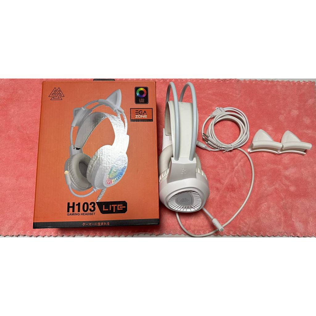 Headset EGA LITE H103 (White) หูฟังหูแมว
