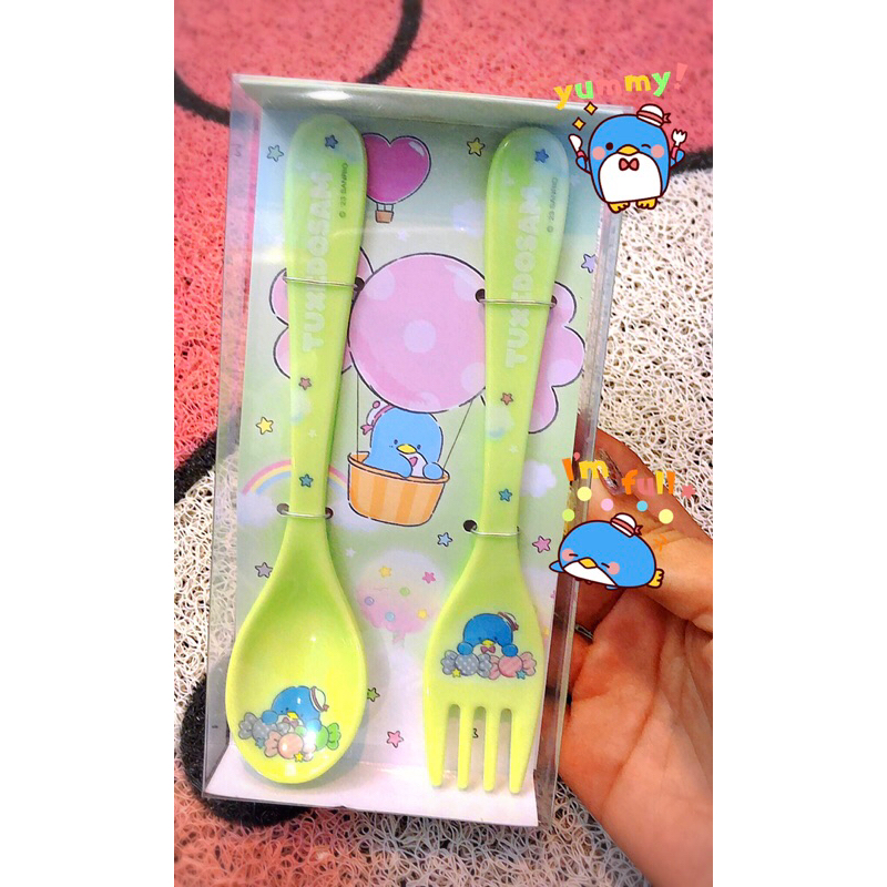 Sanrio Tuxedosam ช้อนส้อมเมลามีนลิขสิทธิ์แท้🇯🇵