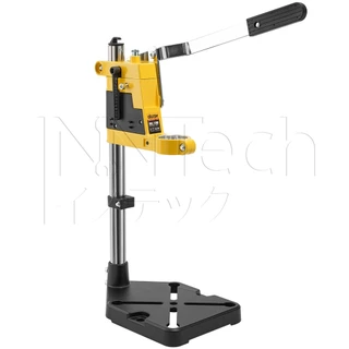 DELTON แท่นจับสว่าน แท่นจับสว่านปรับระดับได้ Drill Stand รุ่น DS-6109 ฐานเหล็กหล่อ Cast Iron ฟรี! อแดปเตอร์ลดขนาดคอสว่าน