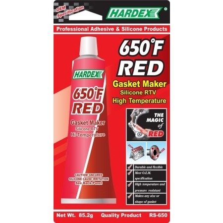 กาวซิลิโคนทนความร้อน 340องศา กาวแดง Hardex Hi-Temp Red Gasket Maker