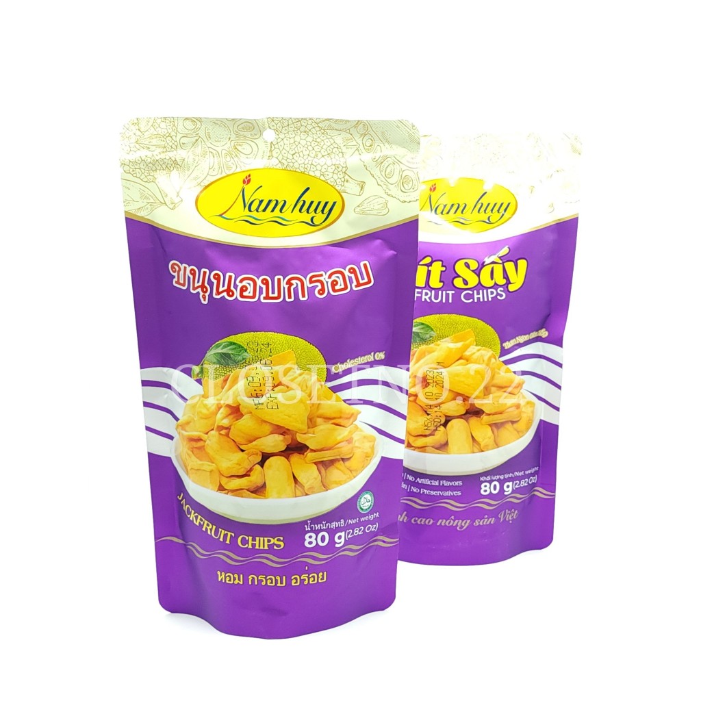 ราคาถูก!! ขนุนอบกรอบ ขนาด 80 กรัม 30 ห่อ