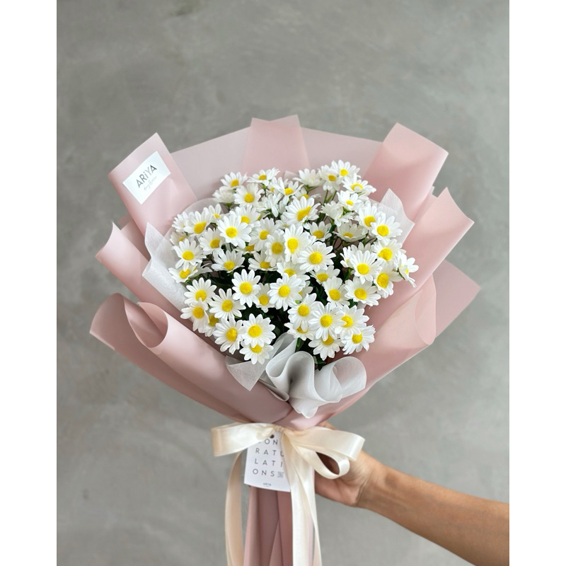 #ช่อดอกไม้แห้ง #ช่อดอกเดซี่ #ดอกไม้ประดิษฐ์ #ตกแต่งบ้าน #ของขวัญ