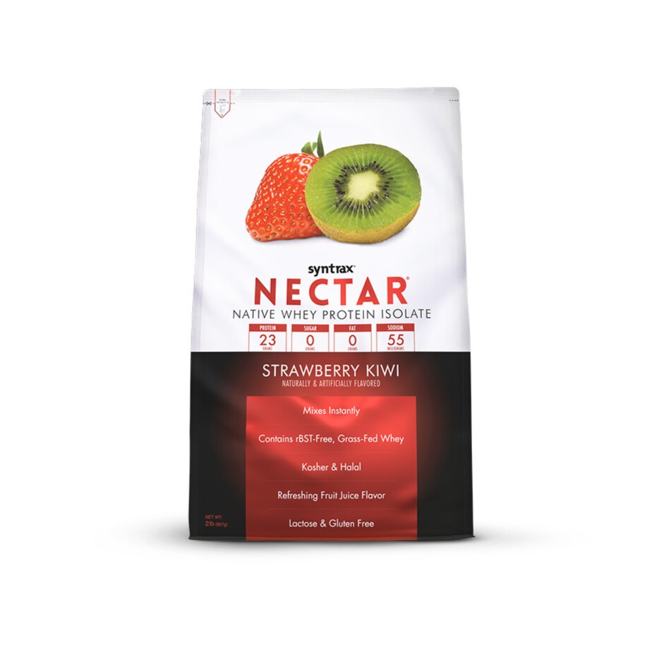 Syntrax Nectar Whey Protein Isolate Strawberry Kiwi 907 g./2lb ของแท้