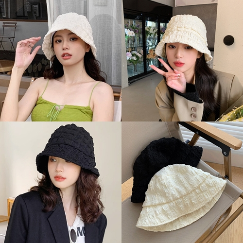 Bucket_สีล้วน Cap_Hat หมวกบักเก็ต หมวกหน้าหนาว ไหมพรม สไตล์เกาหลี ราคาถูก พร้อมส่ง