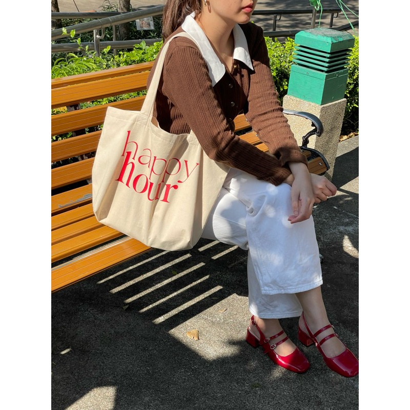 กระเป๋าผ้า Holiday bag ผ้าลายสอง cotton 100%