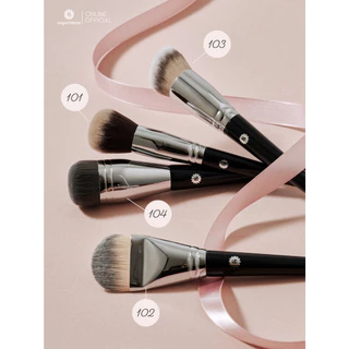 SUPERMOM l Foundation brush แปรงแยกชิ้น แปรงเดี่ยว ลงรองพื้น ทรงแบน ขนสังเคราะห์ เกรดพรีเมี่ยม (102)