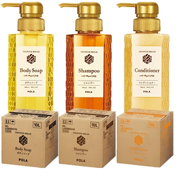 (ขวดแบ่ง 300 ml) POLA SHAMPOO SHOWER BREAK  ROYAL JELLY แชมพูญี่ปุ่น แชมพูpola