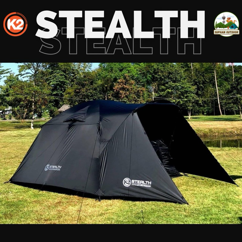 เต็นท์แคมป์ปิ้ง K2 STEALTH รุ่นใหม่ ‼️ ขนาดพักแรม 5-6 คน