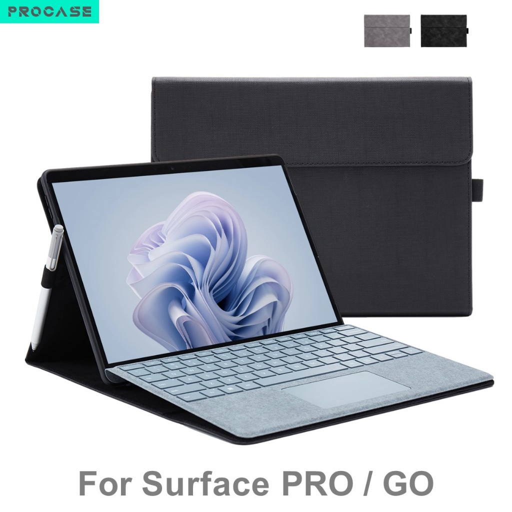 PROCASE เคสSurface GO 1 2 3  เคสหนังPU สำหรับ Microsoft Surface PRO 4 5 6 7 8 9 Surface PRO Surface GO PU Case