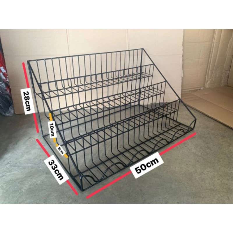 ชั้นวางสินค้า 3ชั้น กว้าง50cm ลึกของชั้น10cm สูง27cm ความยาว33 cm