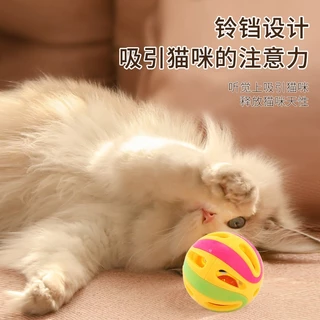 บอลกระดิ่งแมว สีสันน่ารัก พร้อมส่งในไทย ขนาดประมาณ 4.4cm