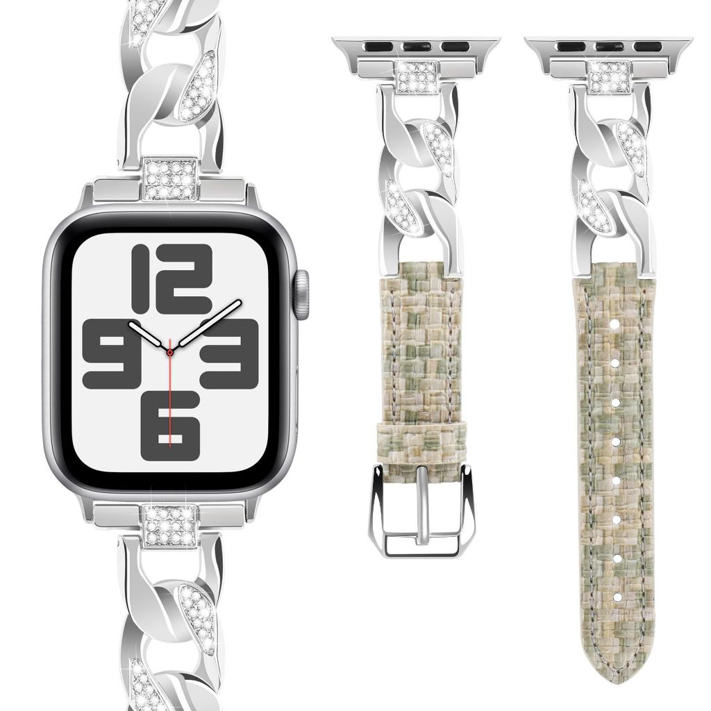 สายนาฬิกา Apple Watch Series 1 2 3 4 5 6 7 8 9/SE/Ultra สายหนังแท้  iWatch Band
