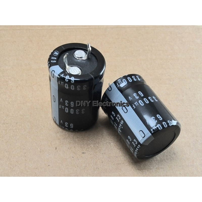 1ชิ้น 3300uf63v 22*30 63v 3300uf 63v3300uf Direct Plug-in Horn Aluminum Electrolytic Capacitor
