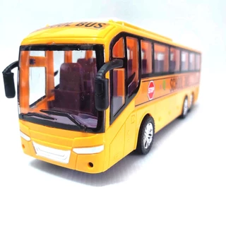 SCHOOL BUS รถบัส โรงเรียน มีลาน เข็นๆ ปล่อย วิ่งได้ สินค้า ตรงปก จัดส่งเร็ว จากไทย รถของเล่น 828