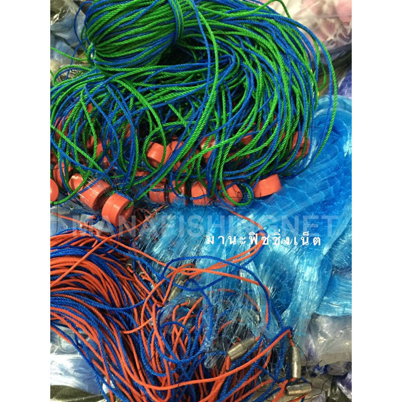 อวนลากชายหาด อวนปลากระบอกปลาทราย📌ติดทุ่นใหญ่ ตะกั่วเม็ด แบบสำเร็จพร้อมใช้งาน