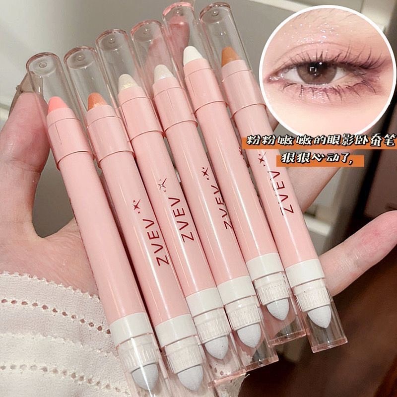 M416 ZVEV ดินสออายแชโดว์ทาตาแบบหมุน ไฮไลท์กลิตเตอร์ สีชัด กันน้ำกันเหงื่อ ติดทนนาน