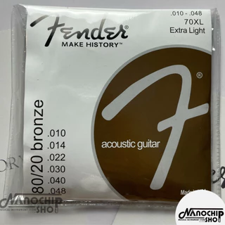 (พร้อมส่ง) Fenderสายกีตาร์โปร่ง สายกีตาร์ไฟฟ้า เบอร์9/10/11/12 ครบชุด6เส้น จับนิ่ม สบายนิ้ว เสียงดี คุณภาพเยี่ยม