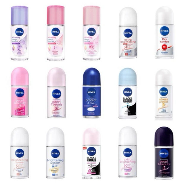 Nivea นีเวีย ดีโอ โรลออน ซากุระ/โรส/ลิลลี่ สำหรับผู้หญิง 40 มล. NIVEA Deo Sakura/Rose/Lilly Roll On 40 ml.