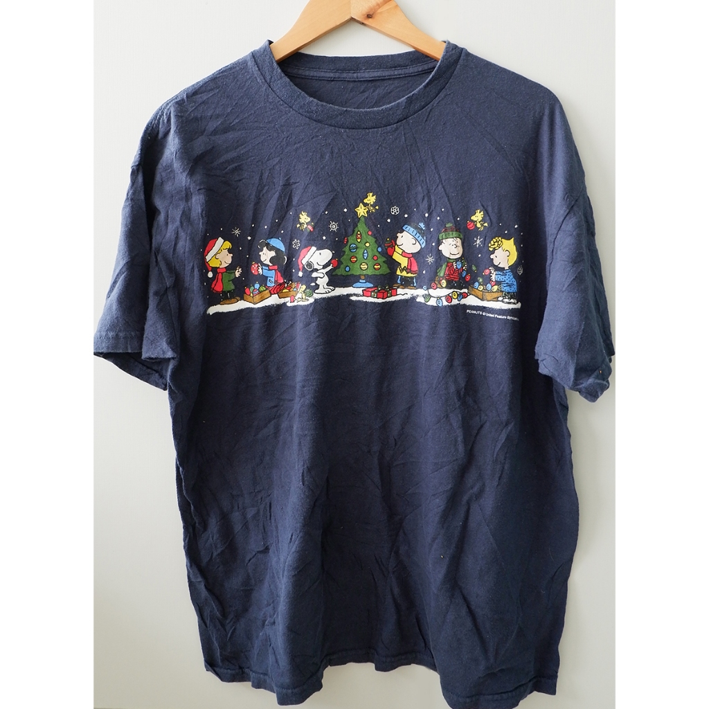 HIA PHI VINTAGE (Size L) เสื้อยืดวินเทจ มือสอง T-Shirt Vingtage ลายการ์ตูน สนูปปี้ Snoopy
