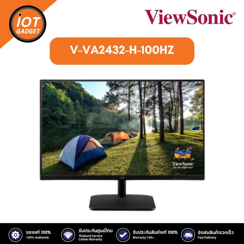 VIEWSONIC V-VA2432-H-100HZ Monitor 23.8'' VIEWSONIC VA2432-H (IPS, VGA, HDMI) 100Hz