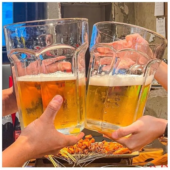 แก้วเบียร์ยักษ์ 1ใบ 4ลิตร แก้วเบียร์ Hoegaarden BIGSIZE 4100ML ขนาดใหญ่พิเศษ