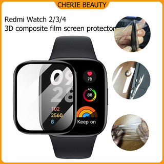 ฟิล์มกันรอยหน้าจอ Redmi watch 3D Redmi Watch 2lite ฟิล์มกระจกป้องกันแบบนุ่มเต็มรูปแบบRedmi Watch3/Redmi Watch4/5 Active