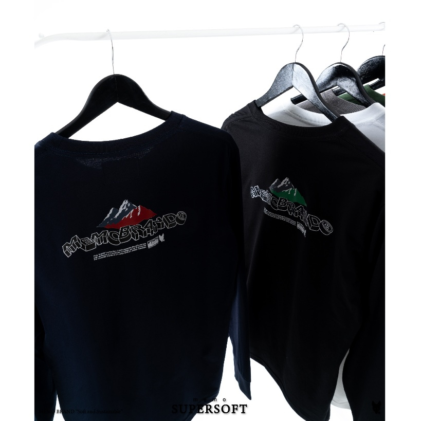 AEIOU แขนยาว Memo Supersoft Premium สกรีน รุ่น Rock Moutain สินค้าลิขสิทธิ์แท้