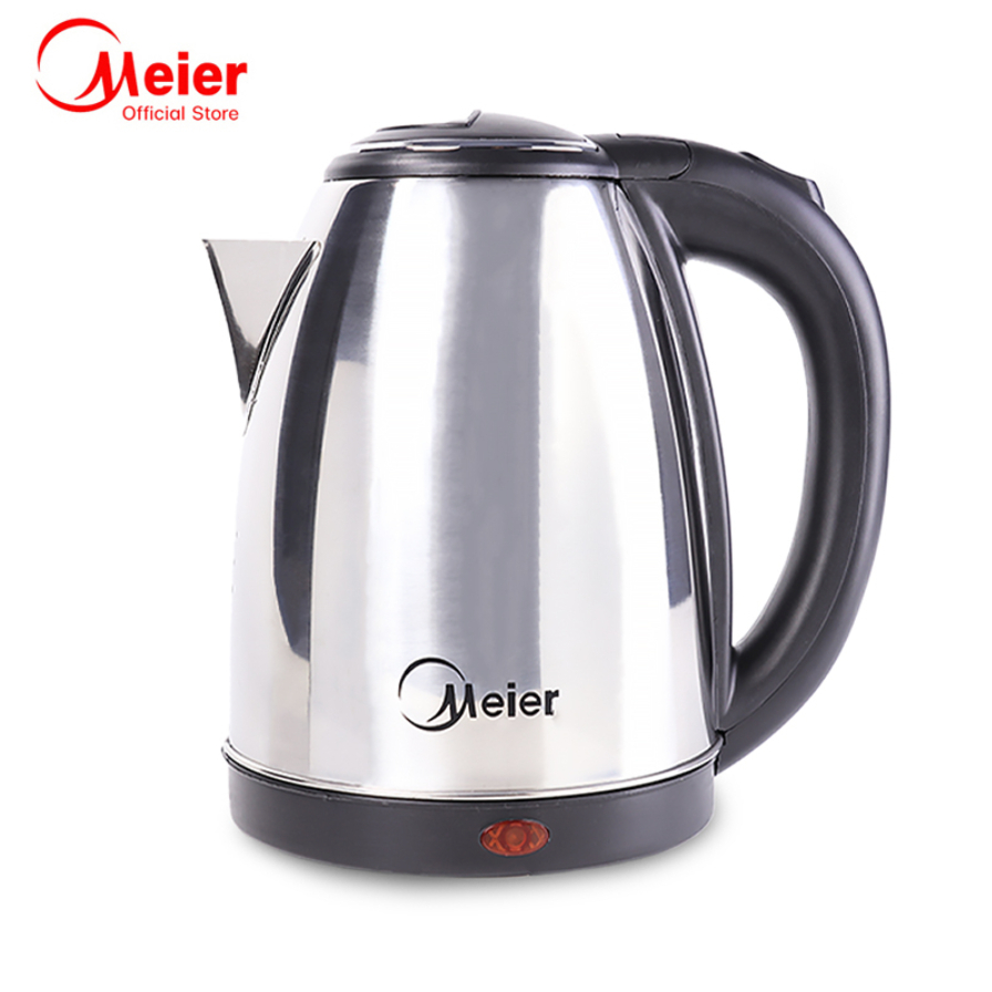 Meier กาต้มน้ำไฟฟ้า 1.8 ลิตร สีเงิน รุ่น ME-S0001 กำลังไฟ 1500วัตต์ (รับประกันศูนย์ 2 ปี) กาน้ำราคาถ