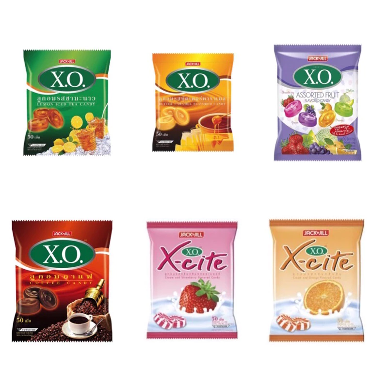 X.O. เอ็กซ์โอ ลูกอม (รวม6รส) 50 เม็ด