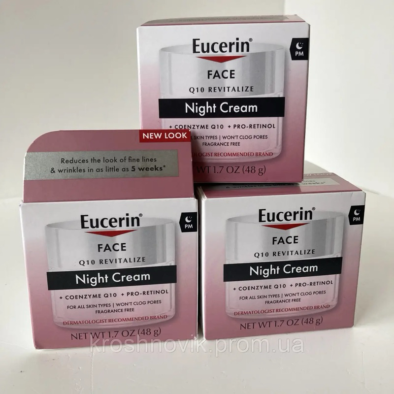 Eucerin Q10 ครีมลดริ้วรอย Night Cream new look