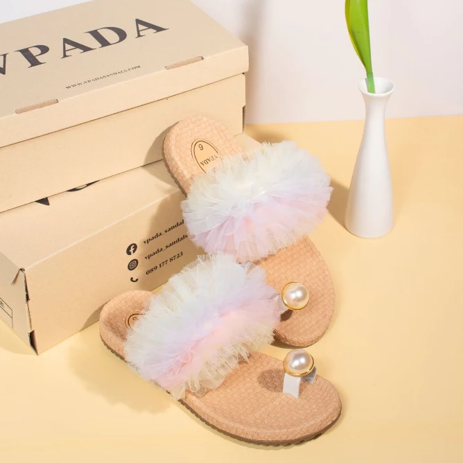 Vpada_sandals_VP-F55 Fashion Collection รองเท้าแตะชายหาดแบน รองเท้าแตะแฟชั่น