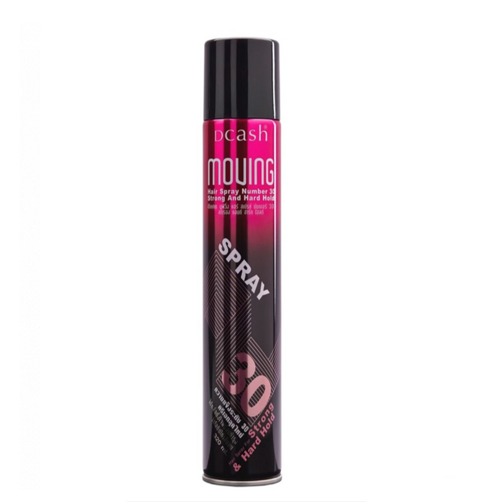 สเปรย์ฉีดผม DCASH Moving Hair Spray Number 30 Strong & Hard Holdx6ชิ้น