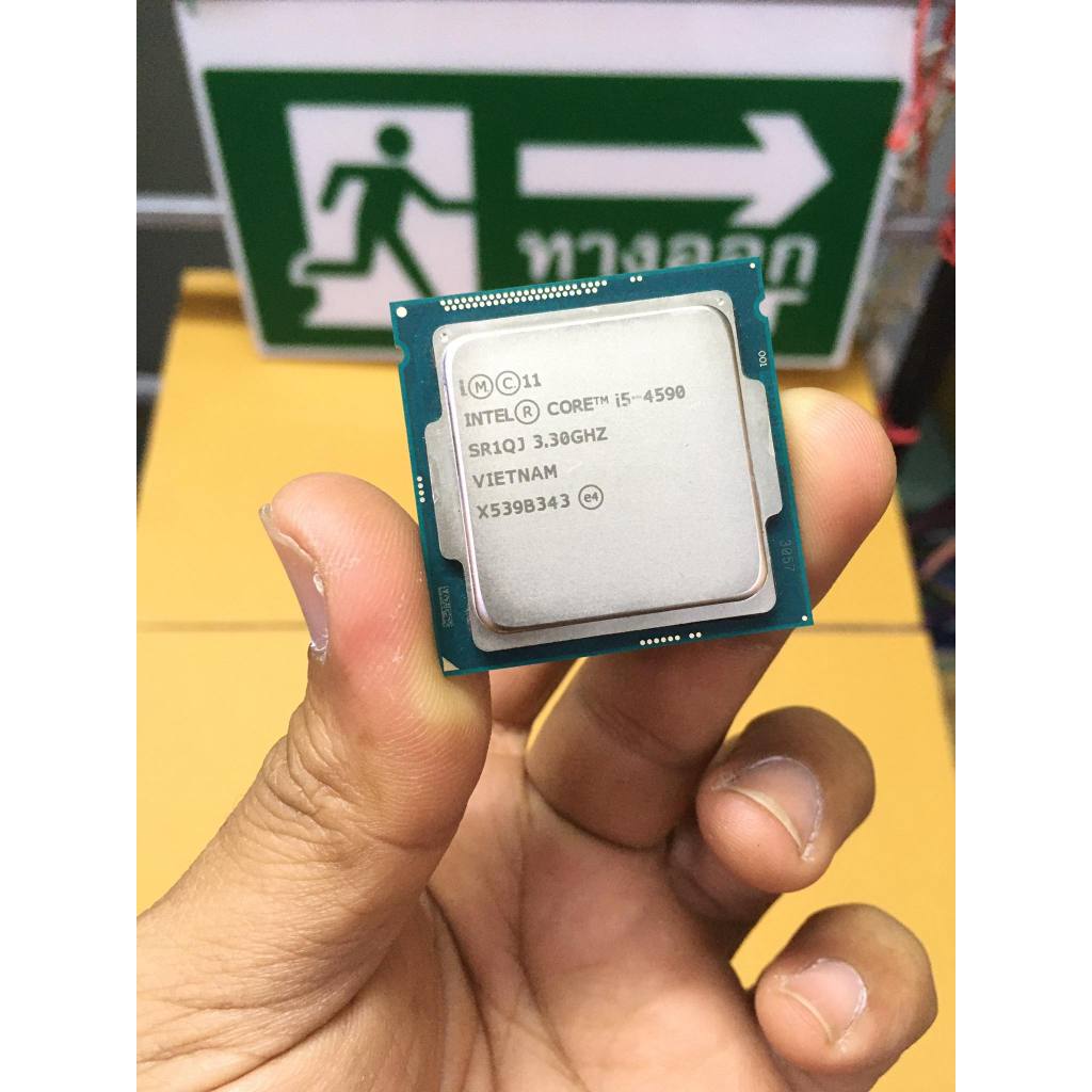 ซีพียู CPU Gen4 i5 4590 LGA 1150 มือสองมีผลเทส ไม่มีพัดลม