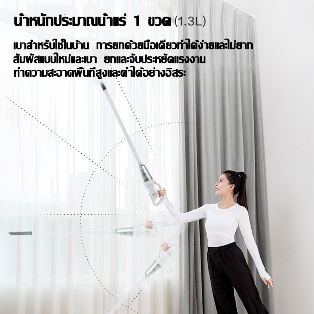 พร้อมส่ง KONKA เครื่องดูดฝุ่นไร้สาย 99800PA แรงดูดสูง รูปที่ 5