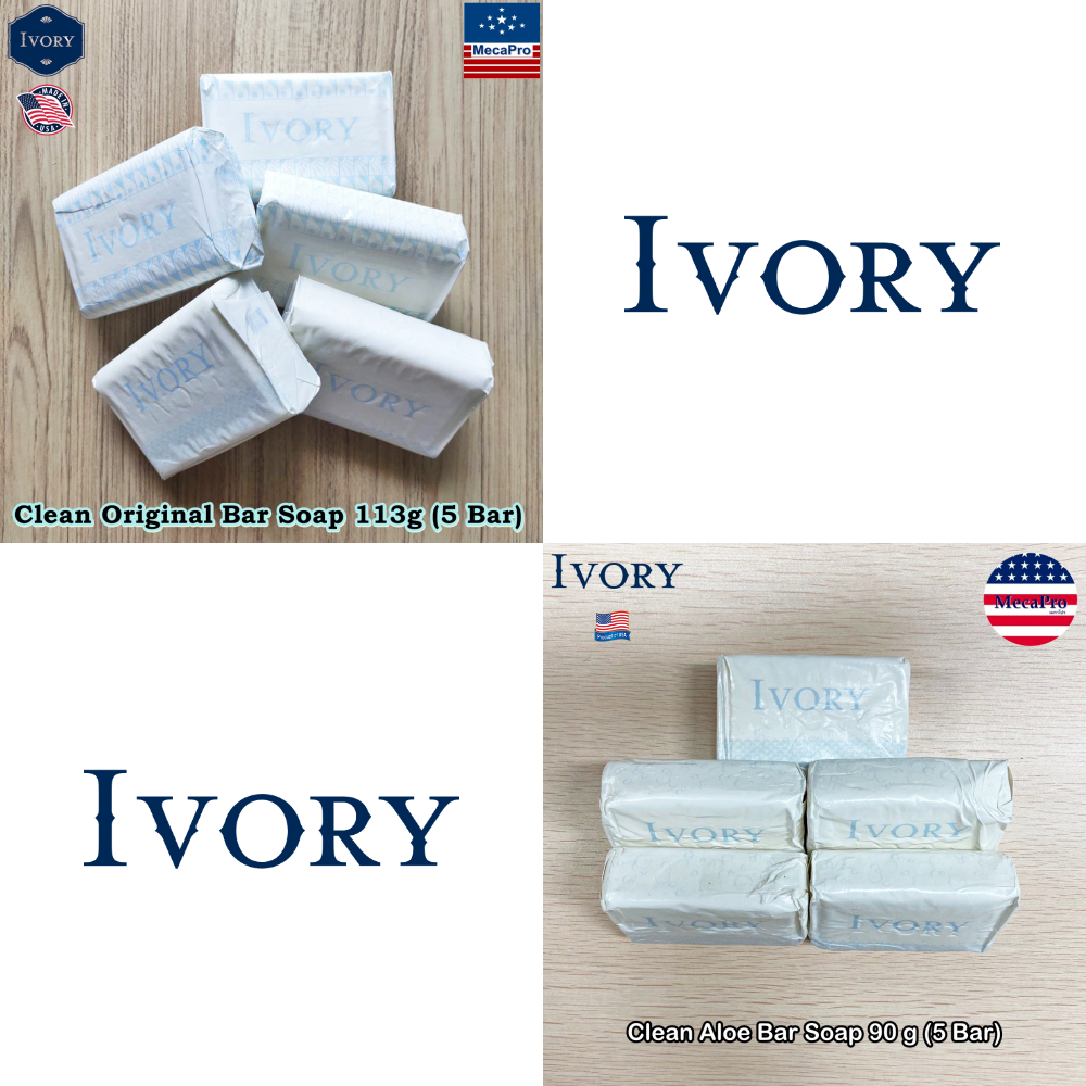 Ivory® Clean Bar Soap 90 g สบู่ทำความสะอาดผิวหน้าและผิวกาย