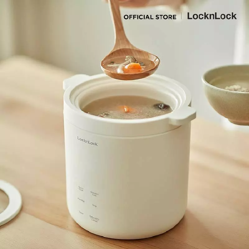 LocknLock หม้อหุงข้าวอเนกประสงค์ขนาดเล็ก Mini Electric Cooker ความจุ 0.6 L. รุ่น EJR314IVY thumbnail 8