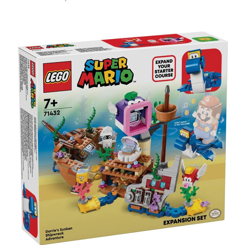 LEGO® Super Mario™ Dorrie's Sunken Shipwreck Adventure Expansion Set 71432