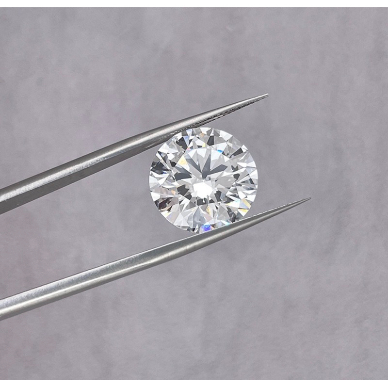 DIAMOND (2 เม็ด) เพชรแท้ Lab Grown DIAMOND HPHT 50 ตังค์ (0.5 กะรัต) - น้ำ 98-100 (D E F) VVS-VS ( 2